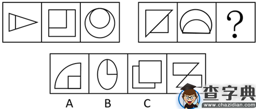 行测图形推理常考考点梳理六：对称性和数对称轴3