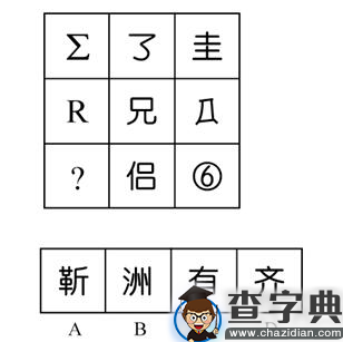 行测图形推理常考考点梳理九：汉字的考法3